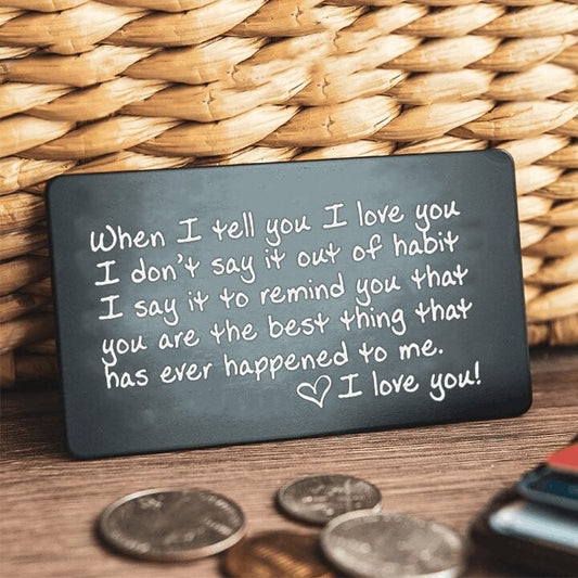 🔥 BIG SALE - 47% OFF🔥🔥 - Mini Laser Engraved Wallet Card, Commemorative Card